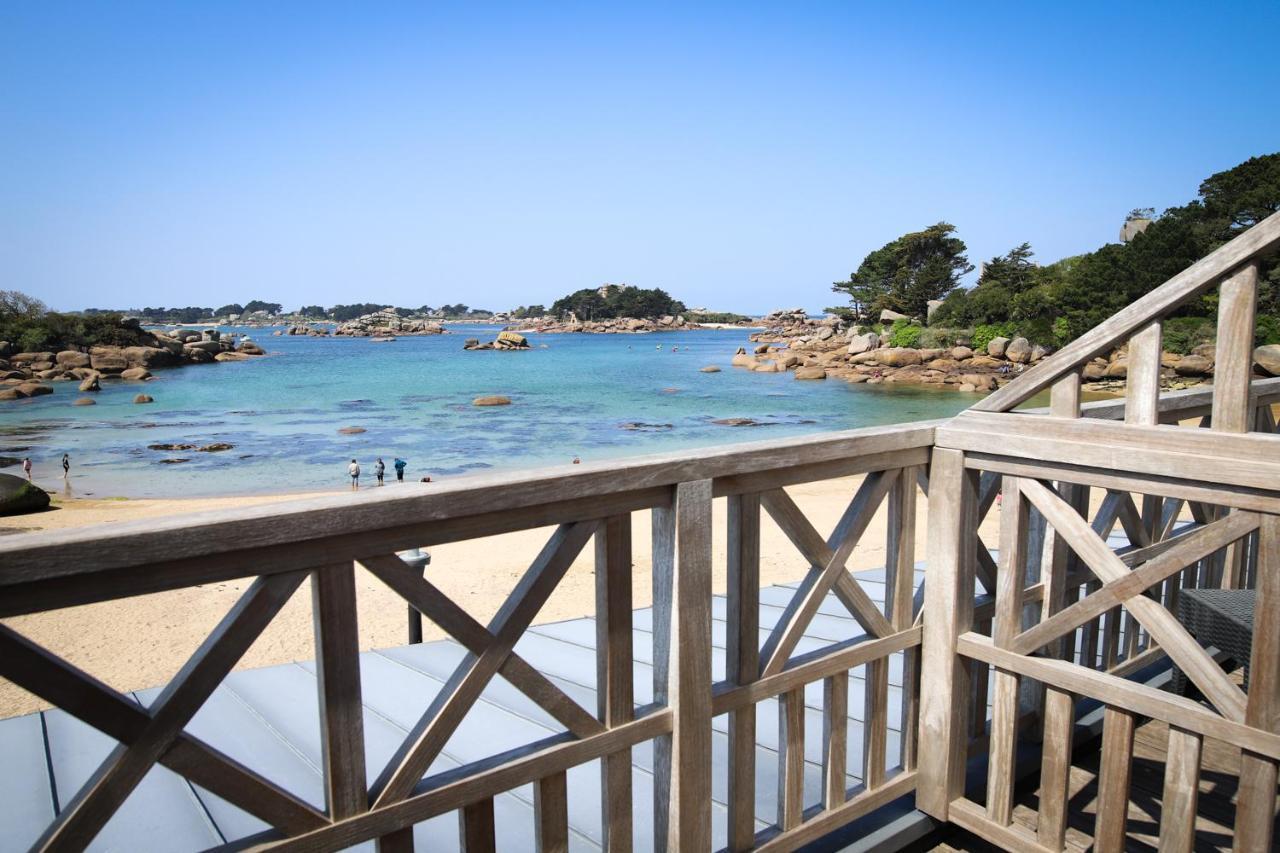 Logis Hotel Saint Guirec Et De La Plage Perros-Guirec Bagian luar foto