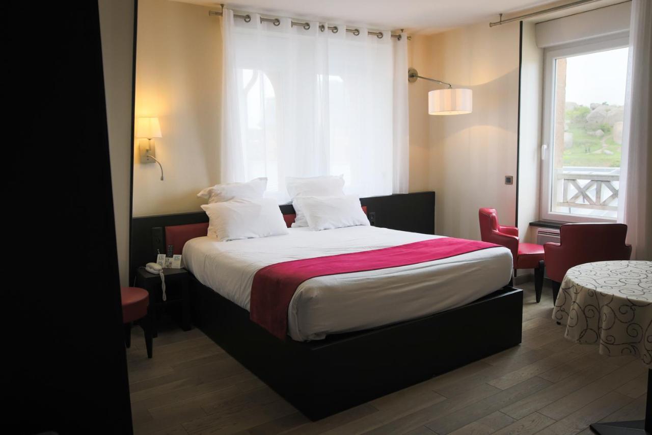 Logis Hotel Saint Guirec Et De La Plage Perros-Guirec Bagian luar foto