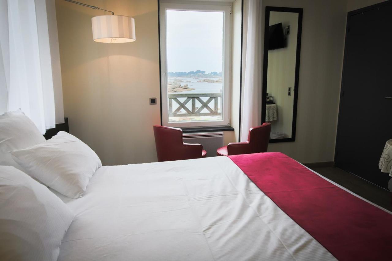 Logis Hotel Saint Guirec Et De La Plage Perros-Guirec Bagian luar foto