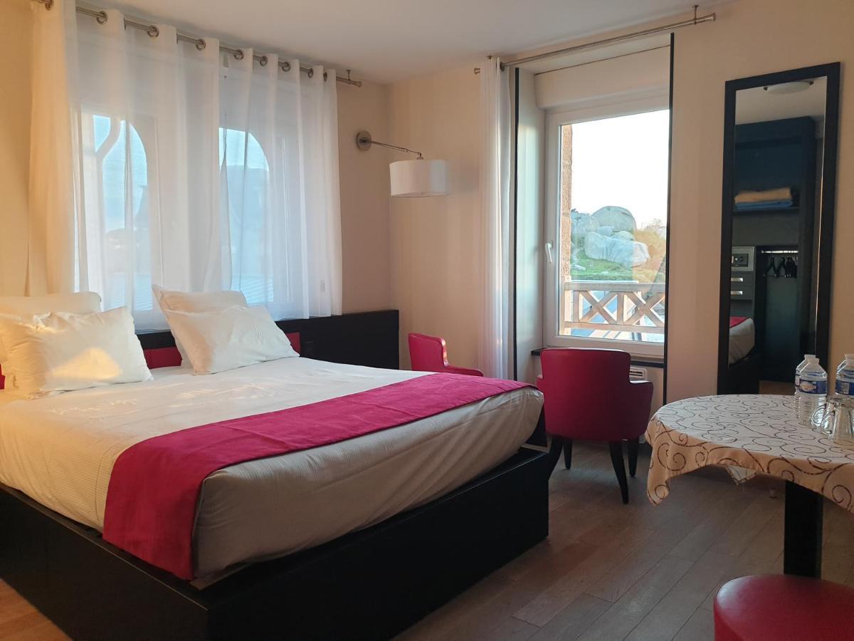 Logis Hotel Saint Guirec Et De La Plage Perros-Guirec Bagian luar foto
