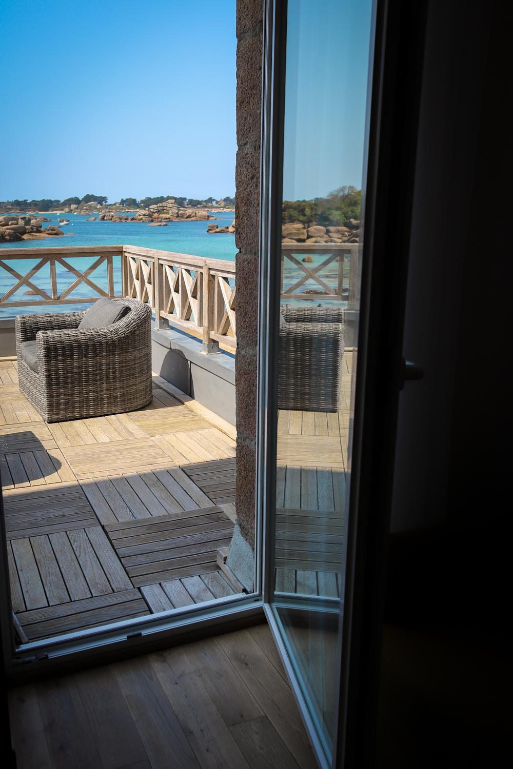 Logis Hotel Saint Guirec Et De La Plage Perros-Guirec Bagian luar foto